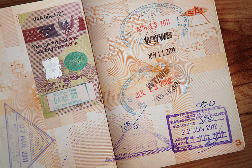 A Globe Well Travelled Passport Stamp