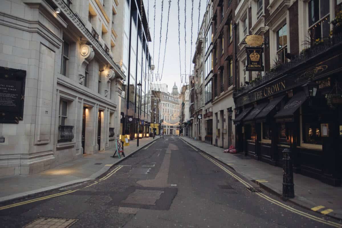 empty deserted london christmas day 