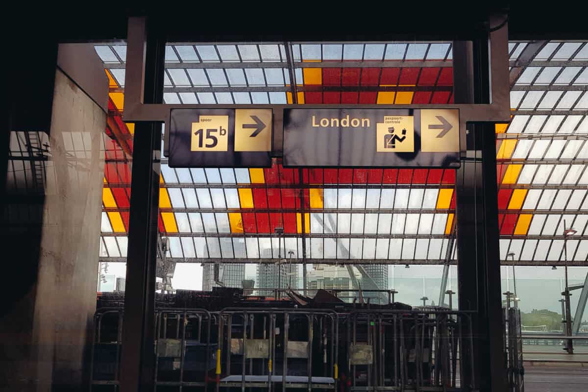 Eurostar Terminal Amsterdam London Central Station