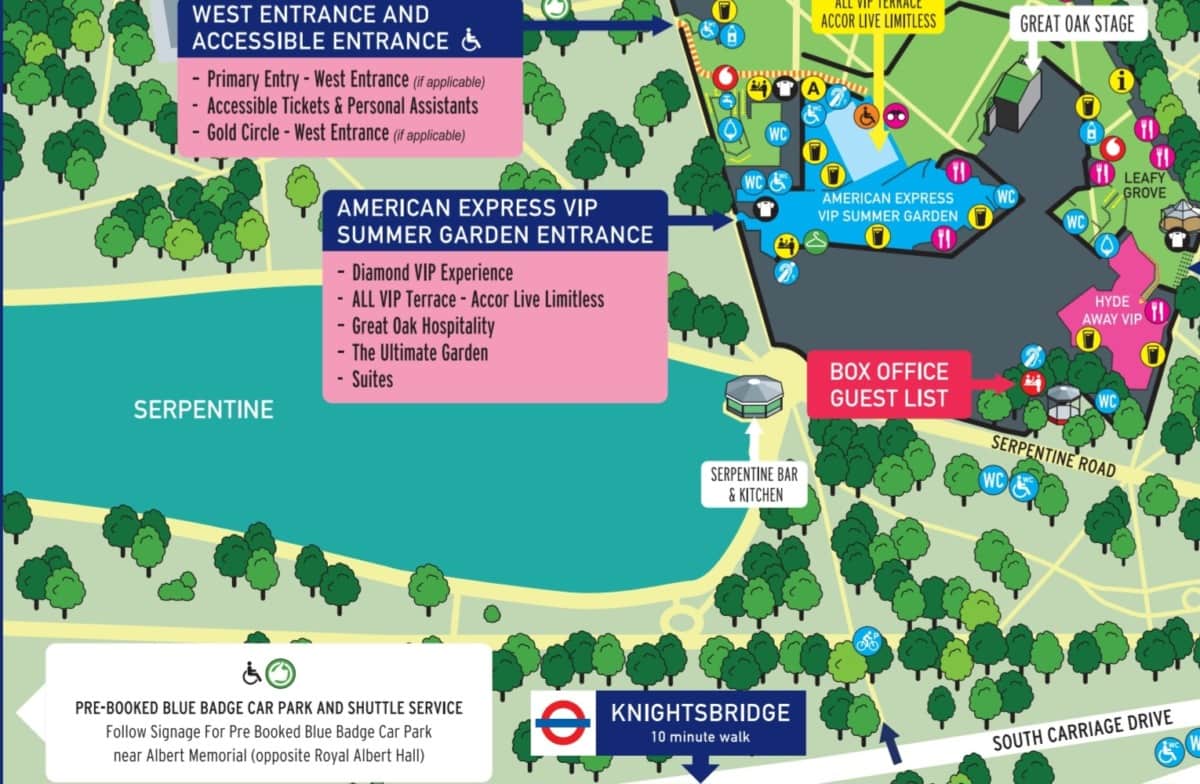 Guide to BST (British Summer Time) Hyde Park 2023 Festival tea was here